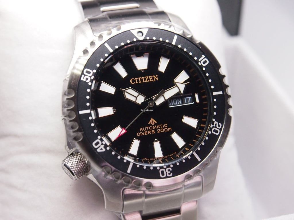 Citizen Promaster 200M Diver Fugu Asian Limited Edition Black Dial Silver Steel Strap Watch For Men - NY0090-86E Buy Now By Citizen
