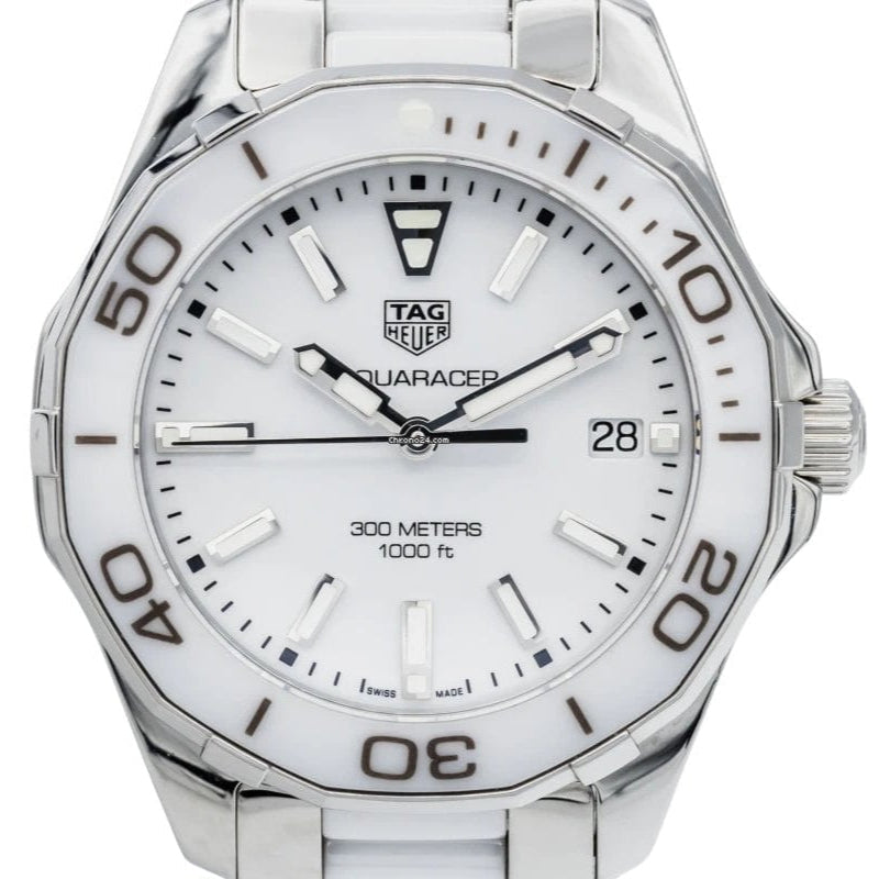 Tag Heuer Aquaracer Quartz White Dial Two Tone Steel Strap Watch Women - WAY131B.BA0914 Buy Now By Tag Heuer
