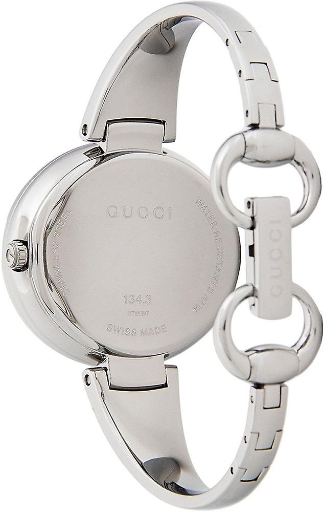 Gucci Guccissima Brown Dial Silver Steel Strap Watch For Women - YA134302 Buy Now By Gucci