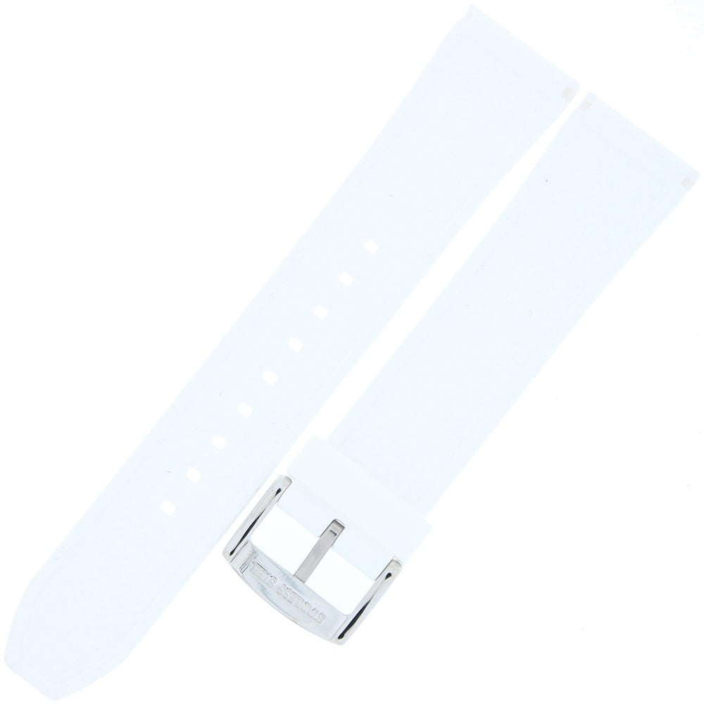 Emporio Armani Classic Chronograph White Dial White Rubber Strap Watch For Men - AR1054 Buy Now By Emporio Armani