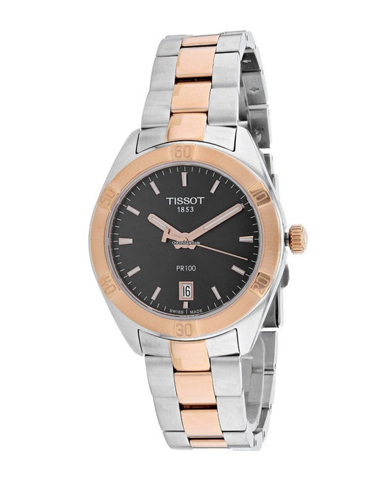 Tissot PR 100 Sport Chic Anthracite Dial Watch For Women - T101.910.22.061.00 Buy Now By Tissot