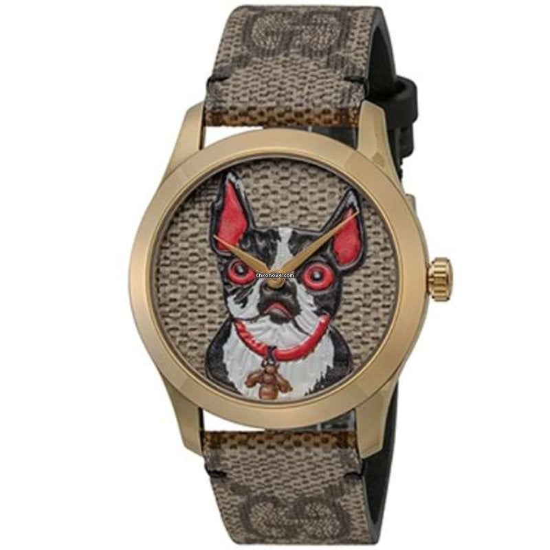 Gucci G Timeless Brown Dial Brown Leather Strap Watch For Women - YA1264056 Buy Now By Gucci