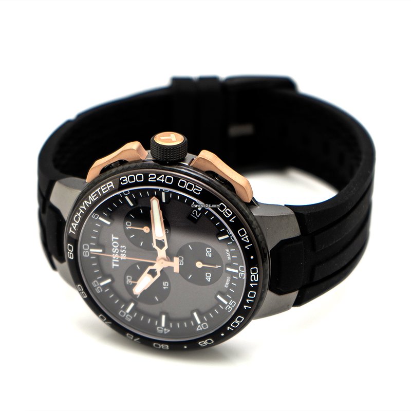 Tissot T Race Cycling Chronograph Black Dial Black Rubber Strap Watch For Men - T111.417.37.441.07 Buy Now By Tissot