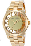 Marc Jacobs Henry Transparent Gold Dial Gold Steel Strap Watch for Women - MBM3206 Buy Now By Marc Jacobs