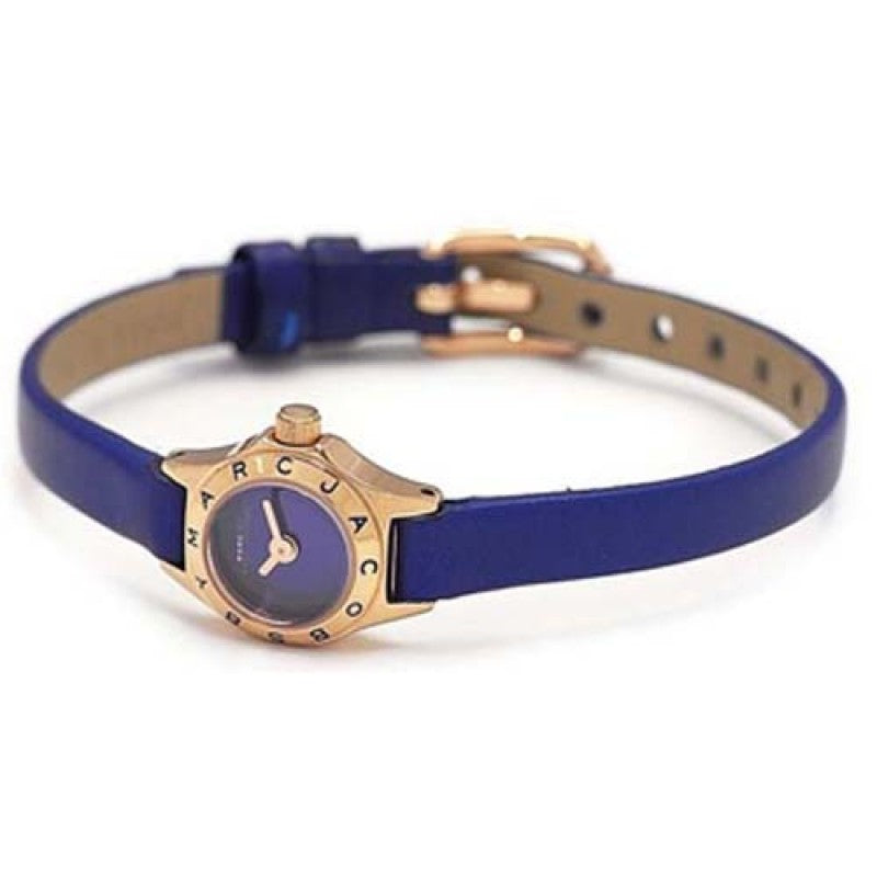 Marc Jacobs Blade Blue Dial Blue Leather Strap Watch for Women - MBM8641 Buy Now By Marc Jacobs