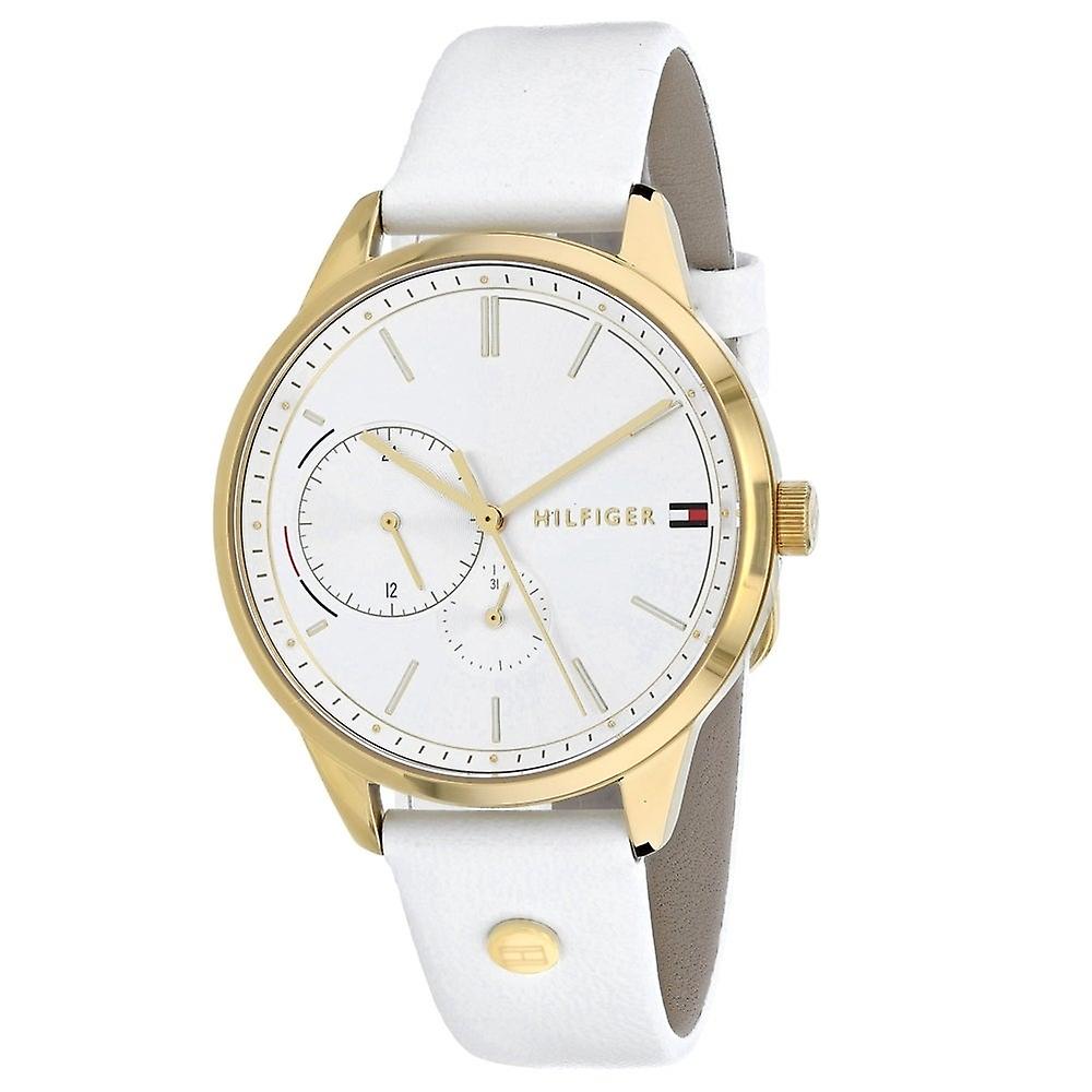 Tommy Hilfiger Brooklyn Quartz White Dial White Leather Strap Watch for Women - 1782018 Buy Now By Tommy Hilfiger