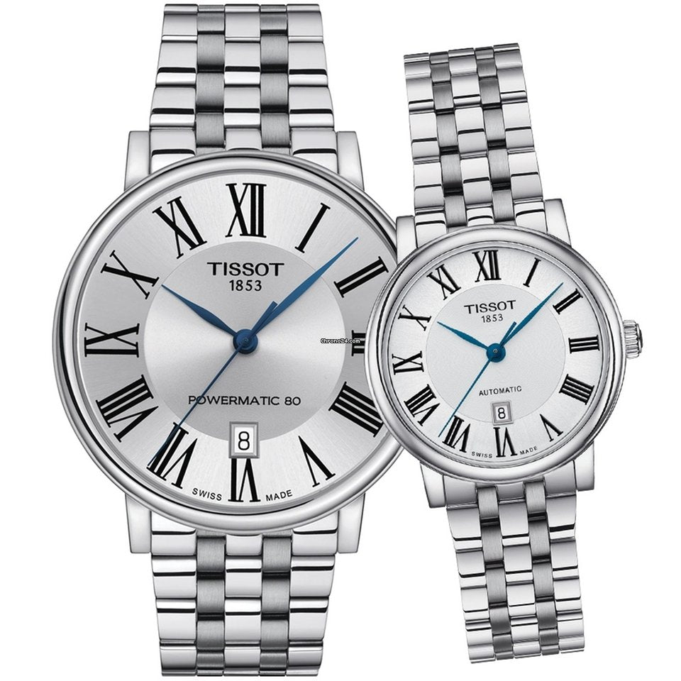 Tissot T Classic Carson Premium Automatic Lady Silver Dial Silver Steel Strap Watch for Women - T122.207.11.033.00 Buy Now By Tissot