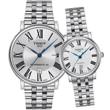Tissot T Classic Carson Premium Automatic Lady Silver Dial Silver Steel Strap Watch for Women - T122.207.11.033.00 Buy Now By Tissot