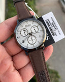 Hugo Boss Spirit White Dial Brown Nylon Strap Watch for Men - 1513690 Buy Now By Hugo Boss