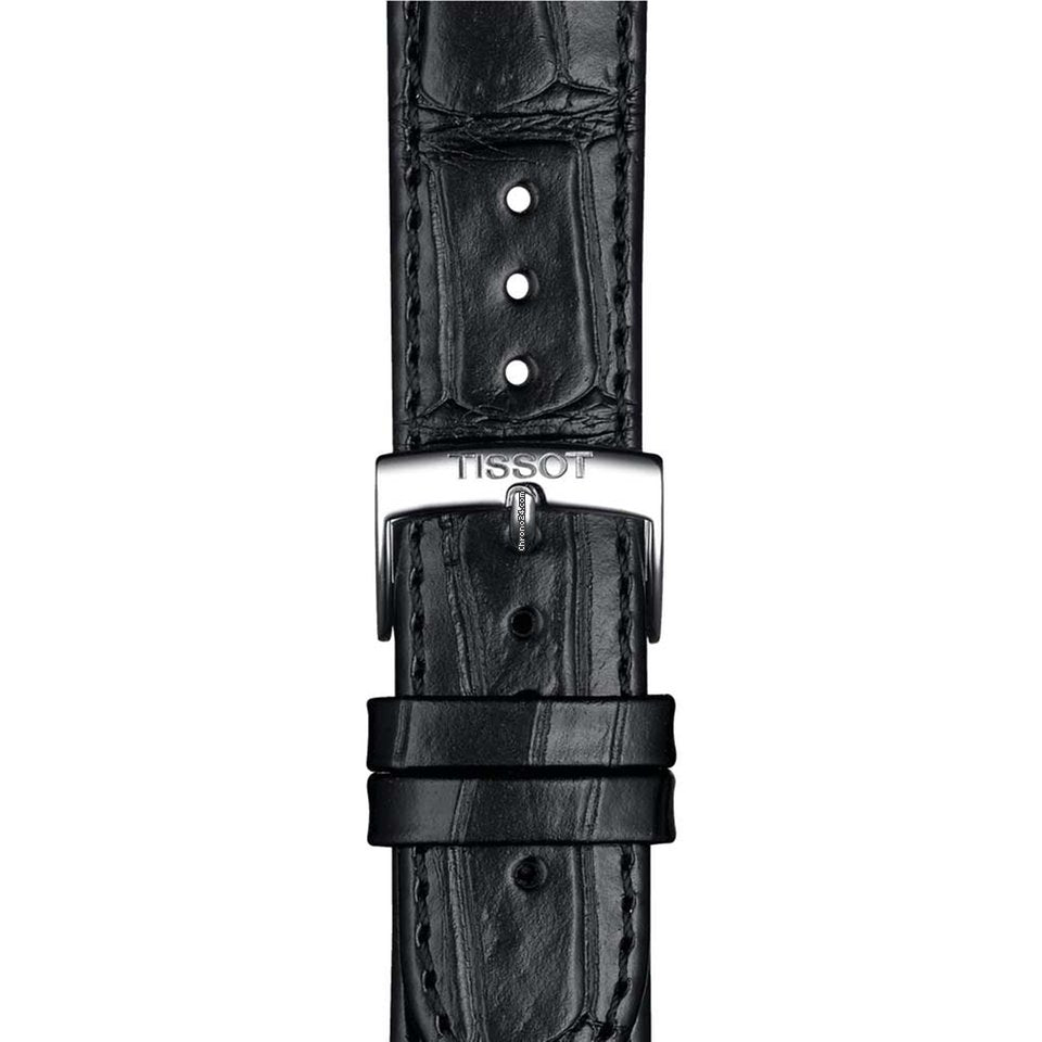 Tissot Carson Premium Powermatic 80 Black Dial Black Leather Strap Watch For Men - T122.407.16.051.00 Buy Now By Tissot