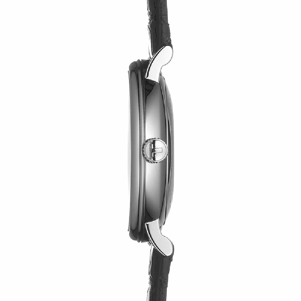 Tissot Carson Premium Powermatic 80 Black Dial Black Leather Strap Watch For Men - T122.407.16.051.00 Buy Now By Tissot