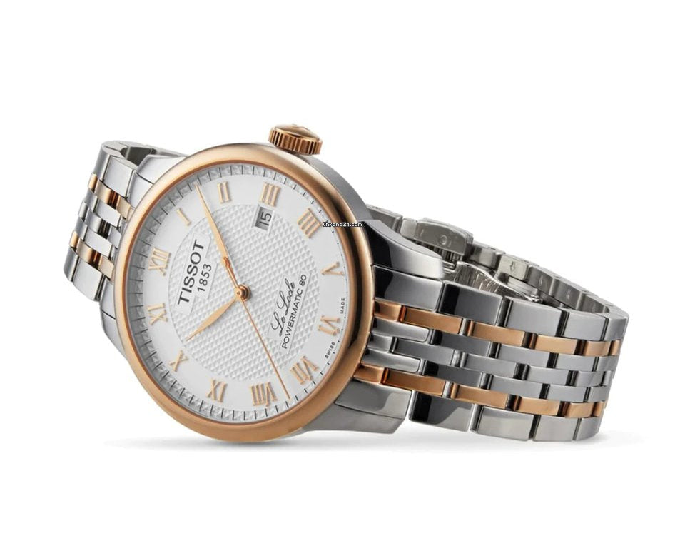 Tissot T Classic Le Locle Powermatic 80 Silver Dial Two Tone Steel Strap Watch For Men - T006.407.22.036.00 Buy Now By Tissot