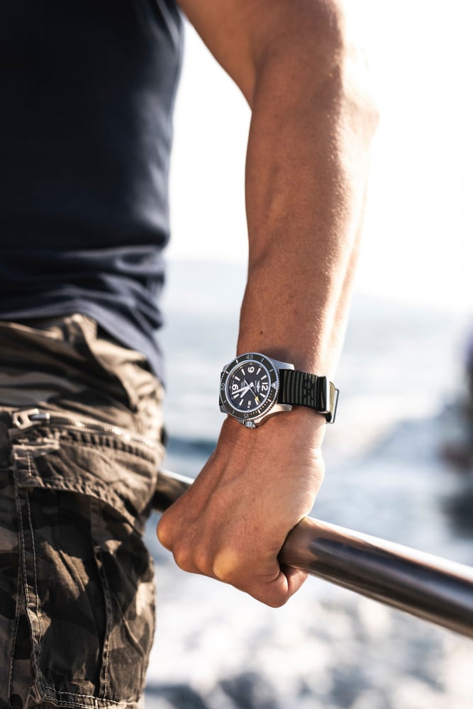 Breitling Superocean Automatic 44mm Outerknown Green Dial Green Nylon Strap Watch for Men - A17367A11L1W1 Buy Now By Breitling