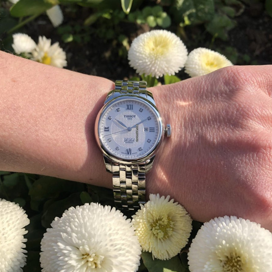 Tissot Le Locle Lady Automatic Diamonds Silver Dial Silver Steel Strap Watch For Women - T006.207.11.036.00 Buy Now By Tissot