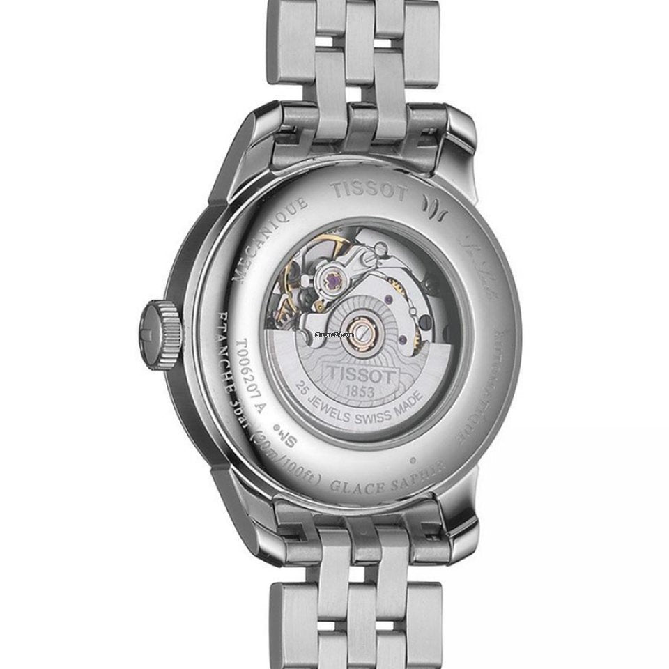 Tissot Le Locle Lady Automatic Diamonds Silver Dial Silver Steel Strap Watch For Women - T006.207.11.036.00 Buy Now By Tissot