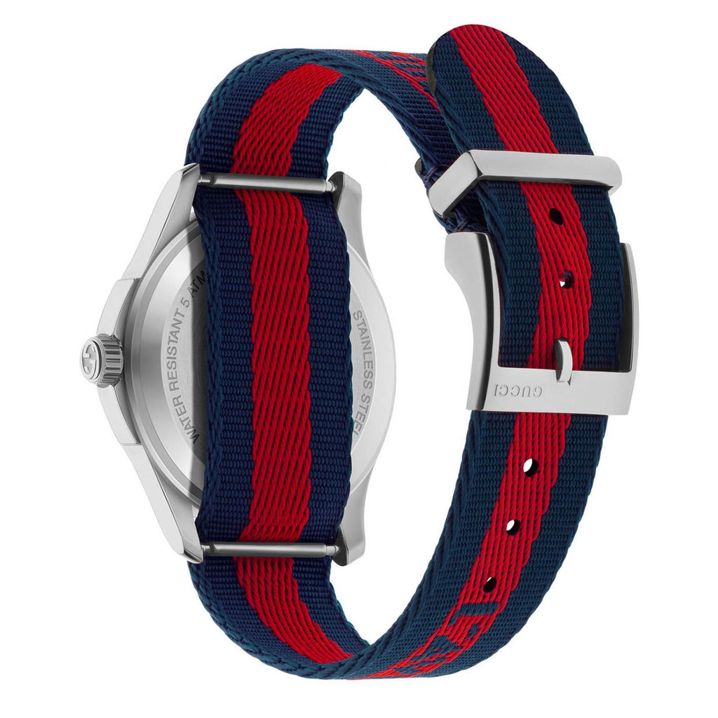 Gucci Le Marche Des Merveilles Blue Red Dial Blue Red Nylon Strap Unisex Watch - YA126493 Buy Now By Gucci