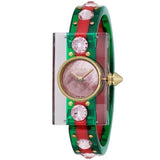 Gucci Vintage Web Pink Mother of Pearl Dial Two Tone Plastic Strap Watch For Women - YA143525 Buy Now By Gucci