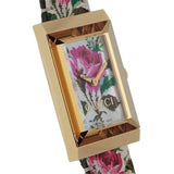 Gucci G-Frame Floral Mother of Pearl Dial White Leather Strap Watch For Women - YA147406 Buy Now By Gucci