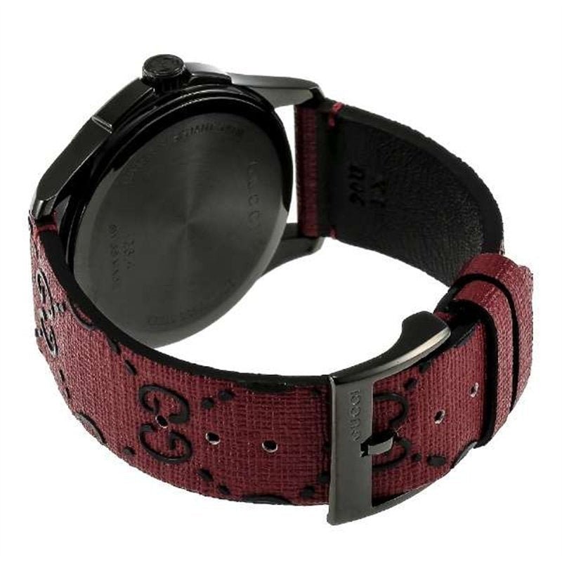 Gucci G Timeless Ghost Red Dial Red Leather Strap Watch For Men - YA1264023 Buy Now By Gucci