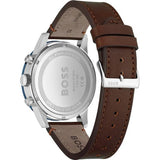 Hugo Boss Allure Blue Dial Brown Leather Strap Watch for Men - 1513921 Buy Now By Hugo Boss