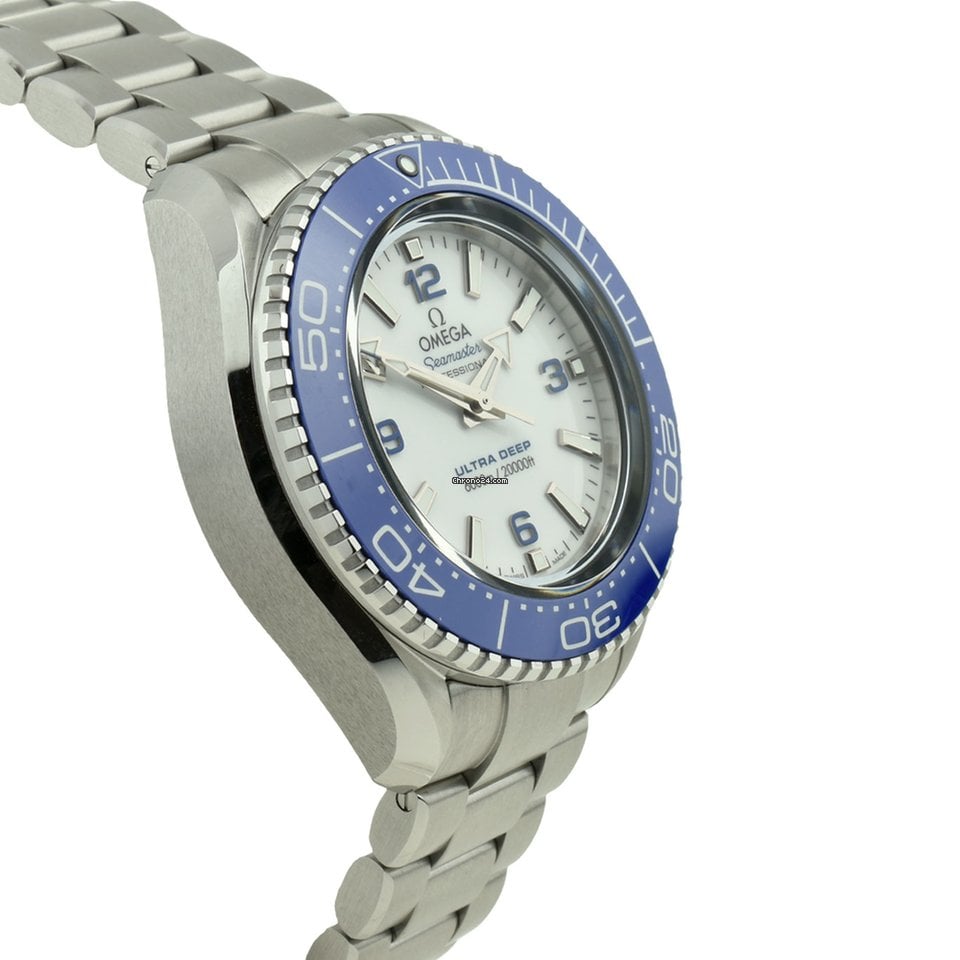 Omega Planet Ocean 6000M Co Axial Master Chronometer 45.5mm White Dial Silver Steel Strap Watch for Men - 21530462104001 Buy Now By Omega