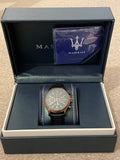 Maserati Legend Chronograph Black Dial Black Leather Strap Watch For Men - R8871638001 Buy Now By Maserati