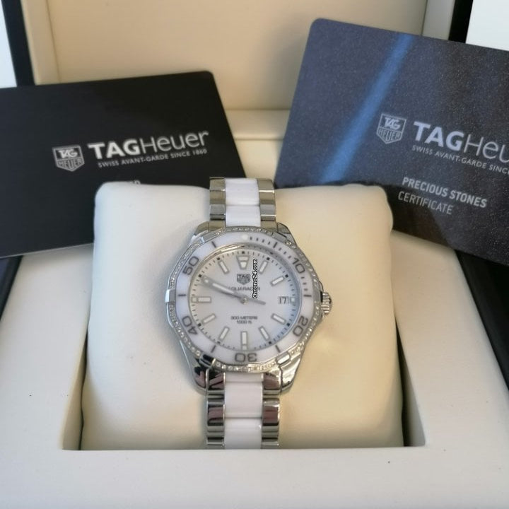 Tag Heuer Aquaracer Quartz White Dial Two Tone Steel Strap Watch Women - WAY131B.BA0914 Buy Now By Tag Heuer