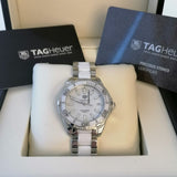 Tag Heuer Aquaracer Quartz White Dial Two Tone Steel Strap Watch Women - WAY131B.BA0914 Buy Now By Tag Heuer