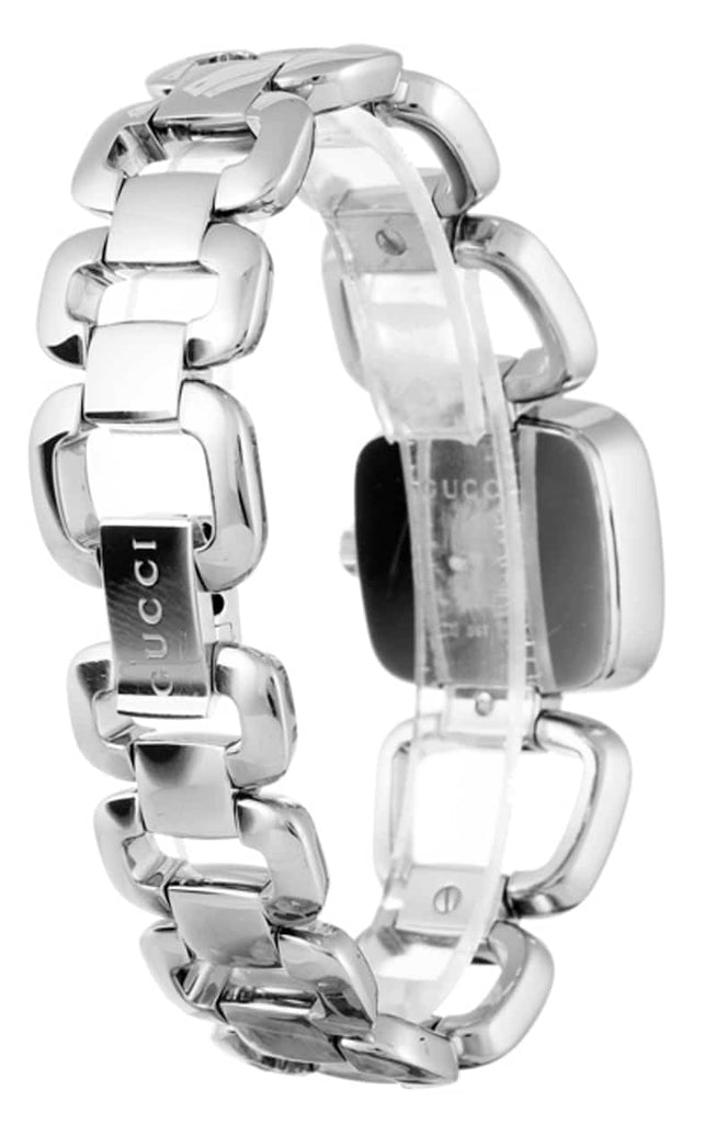 Gucci G Diamonds Black Dial Silver Steel Strap Watch For Women - YA125509 Buy Now By Gucci