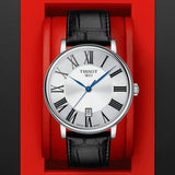 Tissot Carson Premium Silver Dial Black Leather Strap Watch For Men - T122.410.16.033.00 Buy Now By Tissot