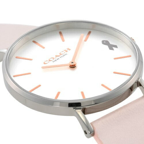Coach Perry White Dial Pink Leather Strap Watch for Women - 14503128 Buy Now By Coach