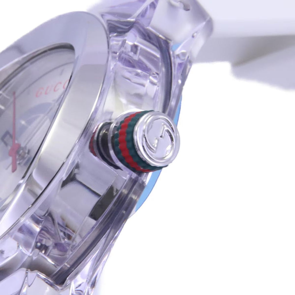 Gucci Sync Quartz White Dial White Rubber Strap Unisex Watch - YA137302 Buy Now By Gucci