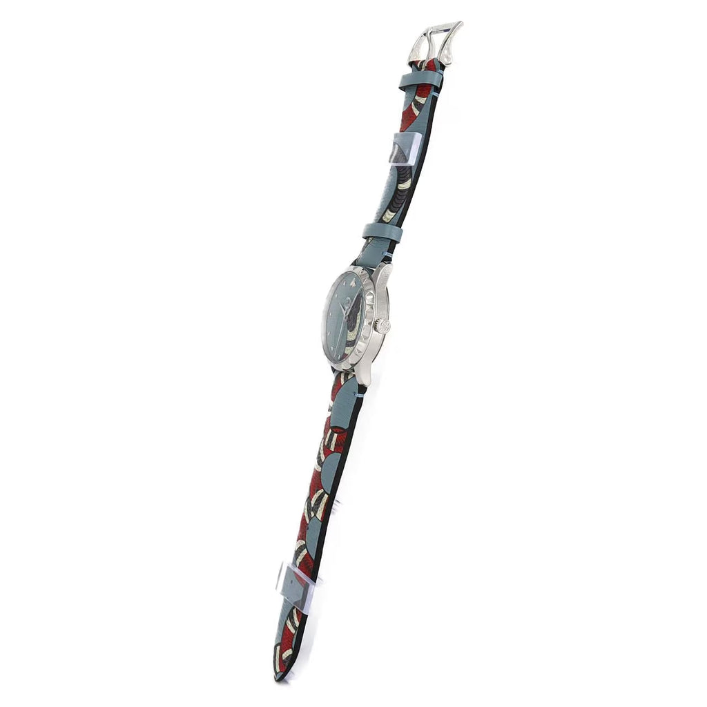Gucci G Timeless Quartz Blue Dial Blue Leather Strap Watch For Men - YA1264080 Buy Now By Gucci