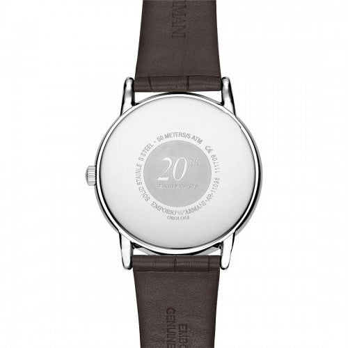 Emporio Armani Luigi Analog Bronze Dial Brown Leather Strap Watch For Men - AR11096 Buy Now By Emporio Armani