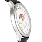 Gucci G-Timeless Sapphire Crystal White Dial Black Leather Strap Unisex Watch - YA126325 Buy Now By Gucci