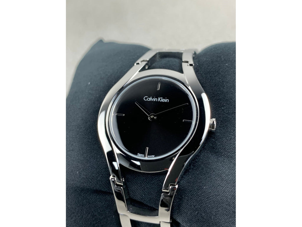 Calvin Klein Class Black Dial Silver Steel Strap Watch for Women - K6R23121 Buy Now By Calvin Klein