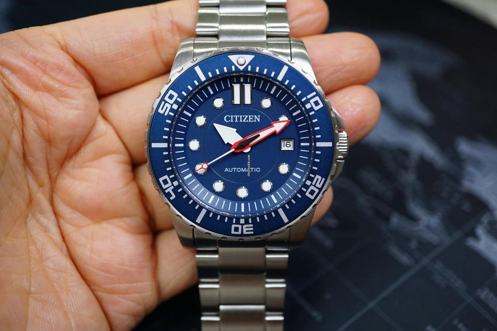 Citizen Promaster Mechanical Blue Dial Silver Steel Strap Watch For Men - NJ0121-89L Buy Now By Citizen