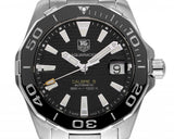 Tag Heuer Aquaracer Automatic Black Dial Silver Steel Strap Watch for Men - WAY211A.BA0928 Buy Now By Tag Heuer