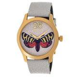 Gucci G Timeless Butterfly White Dial White Leather Strap Watch For Women - YA1264062 Buy Now By Gucci