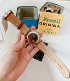 Fossil Neutra Chronograph Green Dial Brown Leather Strap Watch for Men - FS5735 Buy Now By Fossil