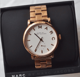 Marc Jacobs Baker White Dial Rose Gold Steel Strap Watch for Women - MBM3244 Buy Now By Marc Jacobs