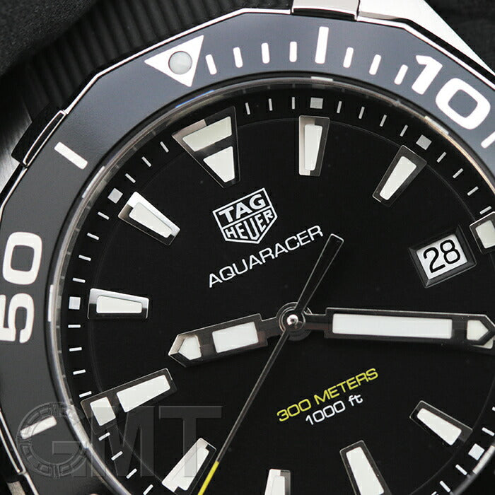 Tag Heuer Aquaracer Black Dial Black Rubber Strap Watch for Men - WAY111A.FT6151 Buy Now By Tag Heuer