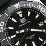 Tag Heuer Aquaracer Black Dial Black Rubber Strap Watch for Men - WAY111A.FT6151 Buy Now By Tag Heuer