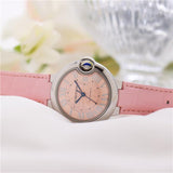 Cartier Ballon Blue De Cartier Pink Dial Pink Leather Strap Watch for Women - WSBB0031 Buy Now By Cartier