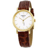 Tissot Everytime Desire Small White Dial Maroon Leather Strap Watch For Women - T109.210.36.031.00 Buy Now By Tissot