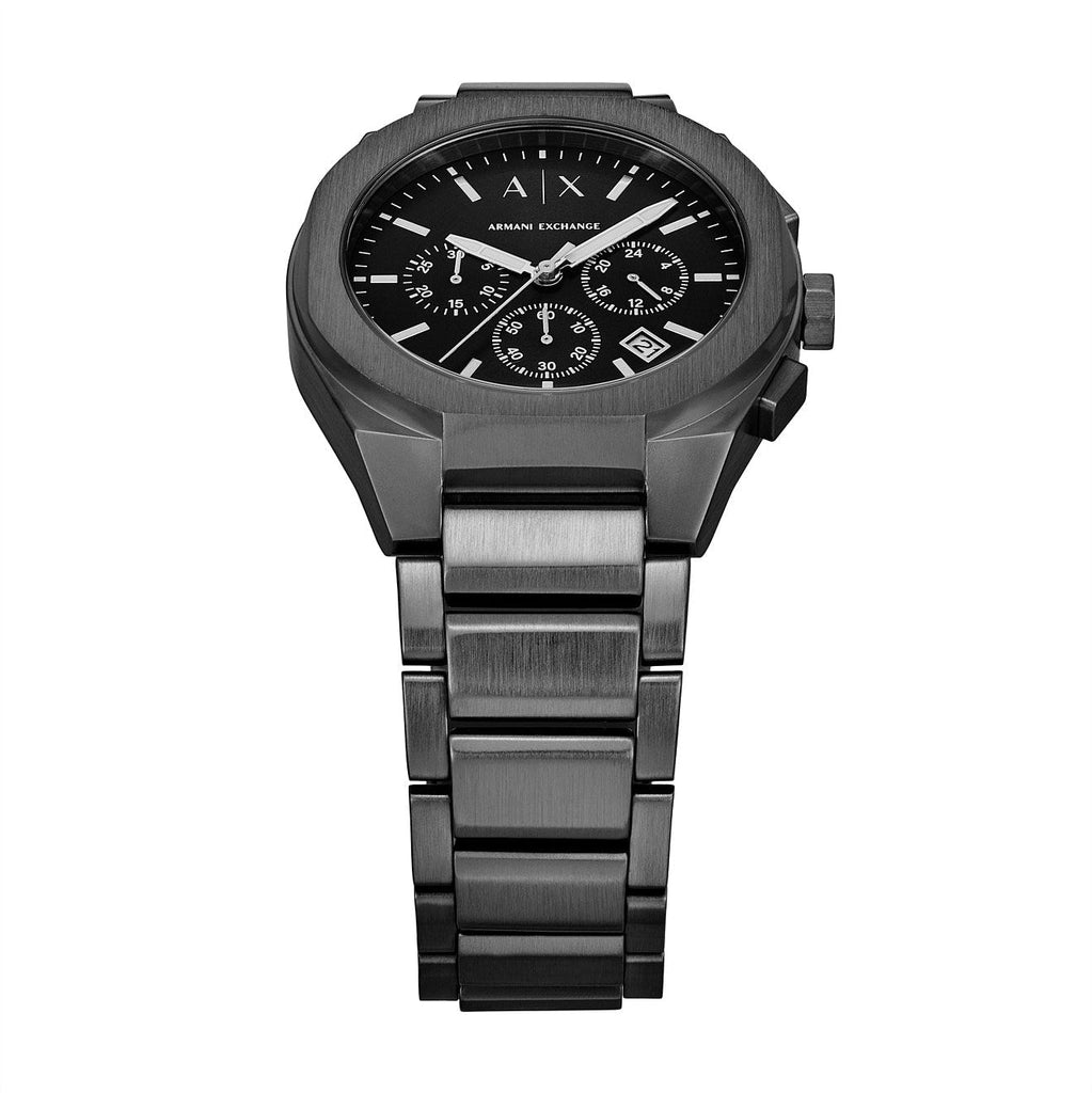 Armani Exchange Drexler Chronograph Black Dial Black Steel Strap Watch For Men - AX2639 Buy Now By Armani Exchange