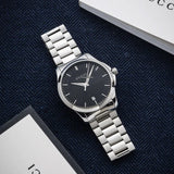 Gucci G Timeless Black Dial Silver Steel Strap Unisex Watch - YA126457 Buy Now By Gucci