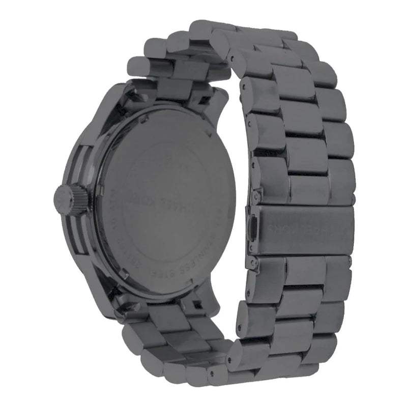 Michael Kors Runway Chronograph Purple Dial Black Steel Strap Watch For Women - MK5954 Buy Now By Michael Kors