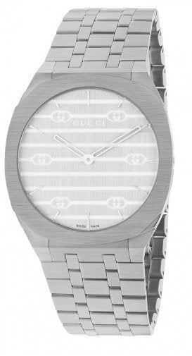 Gucci 25H Quartz Silver Dial Silver Steel Strap Watch For Women - YA163402 Buy Now By Gucci