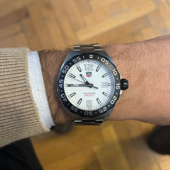 Tag Heuer Formula 1 White Dial Silver Steel Strap Watch for Men - WAZ1111.BA0875 Buy Now By Tag Heuer